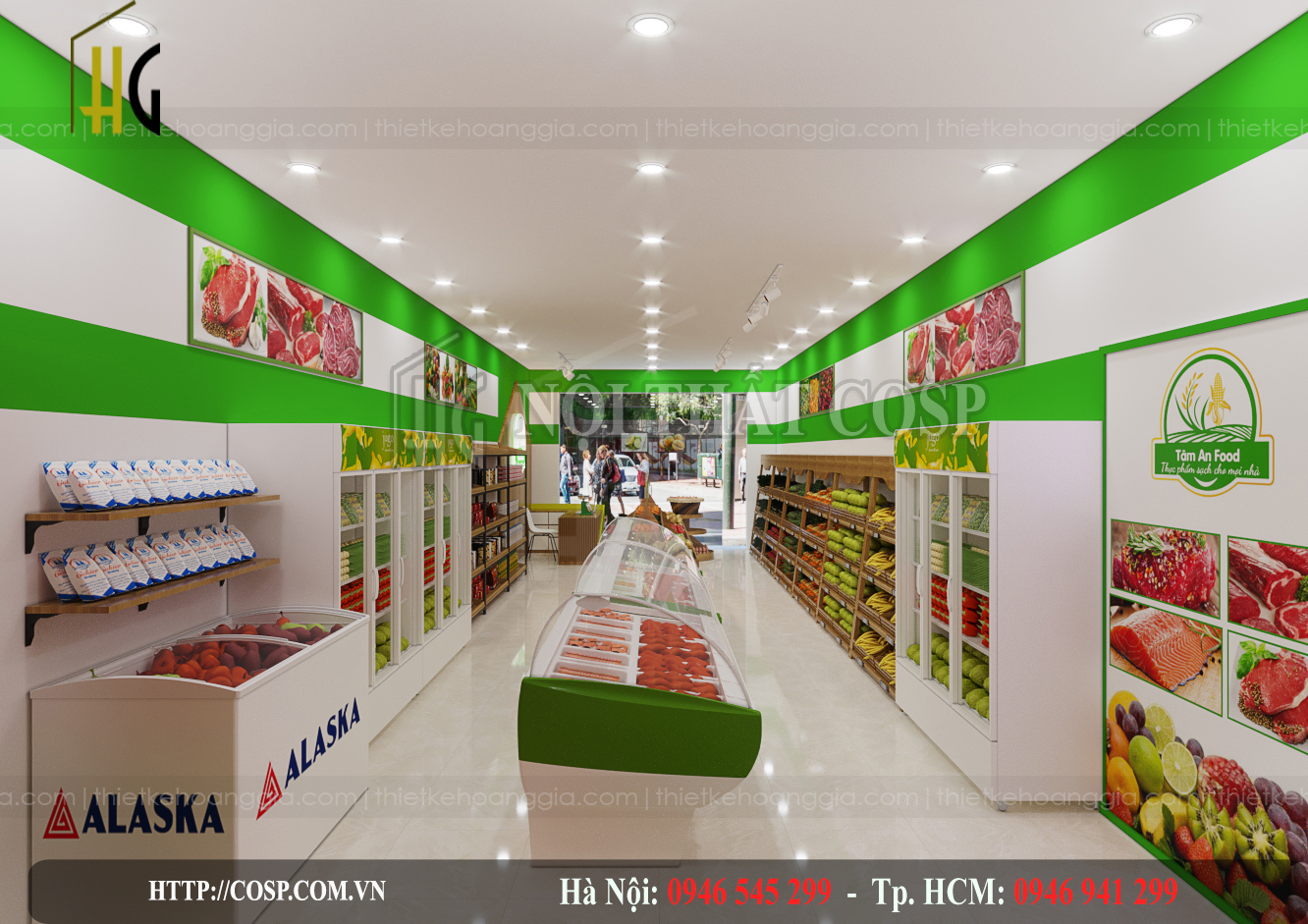 Thiết kế shop thực phẩm sạch-  Anh Nhương - Nam Định